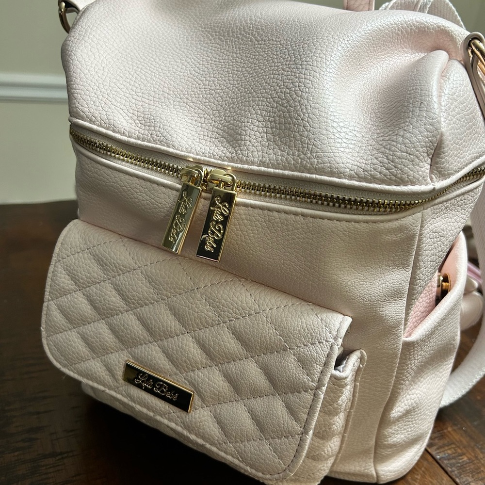 Luli Bebe Pastel Pink Petit Monaco Diaper Bag